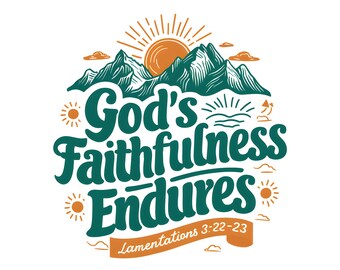 Jesus Saves | Christian Sticker | Faith-Based Vinyl Decal for car water bottle laptop, God's faithfulness endures forever, Psalm 117:2