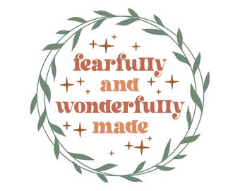 Jesus Saves | Christian Sticker | Faith-Based Vinyl Decal for car water bottle laptop Be the Light fearfully and wonderfully made verse