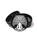 Wolf and Tree Of Life Laser Engraved Grinder 63mm 2.5' 4 Piece Premium Black CNC Herb Grinder L0132 