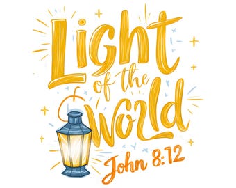 Jesus Saves | Christian Sticker | Faith-Based Vinyl Decal for car water bottle laptop, I am the light of the world, John 8:12