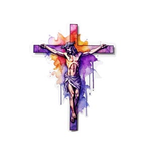 Jesus Saves | Christian Sticker | Faith-Based Vinyl Decal for car water bottle laptop Cross