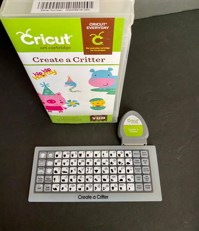 Cricut Cartridges without the Booklet. Create a Critter