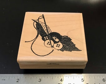 Stampington & Co Leafy Notions Wood Mounted Rubber Stamps.