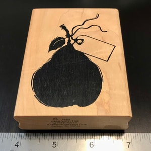 Pears Large Wood Mounted Rubber Stamp Assortment.