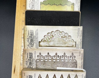 Tim Holtz On the Edge Discontinued Sizzix Steel Rule Dies.