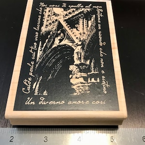 Stampington & Co. Gothic Arch Wood Mounted Rubber Stamp.