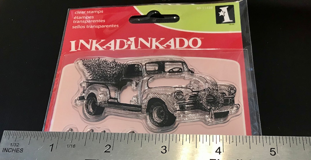 Inkadinkado Set Di 3 Timbri In Legno Con Ramoscelli, Pigne E Agrifoglio – Perfetto Per Scrapbooking E Biglietti Natalizi