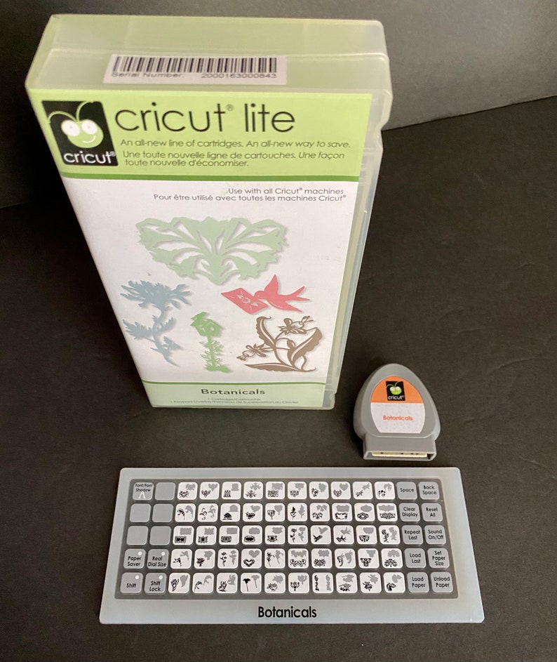 Cricut Cartridges without the Booklet. Botanicals