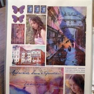 M. Mata Collage Paper ‘Watercolor Venice’.