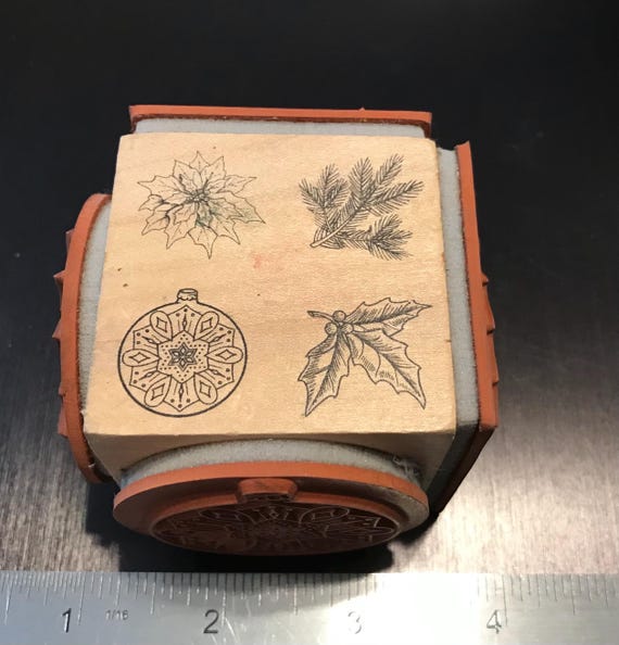 Cube a stamp(wood)