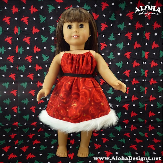 18" Doll Santa Christmas Dress - Etsy