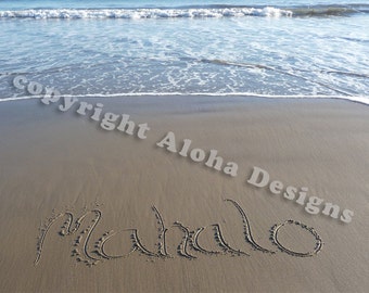 Mahalo in the Sand Biglietti di auguri - vuoti all'interno
