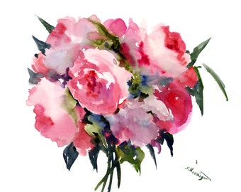 Watercolor Painting Flowers Etsy Watercolor Painting Flowers Etsy