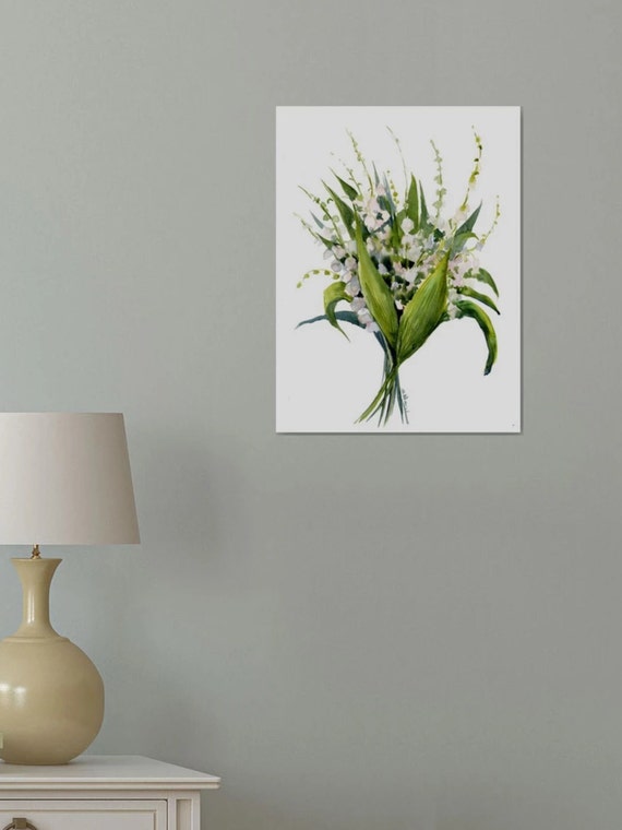 スレン画家による花のオリジナル絵画「スズラン」 - Etsy 日本