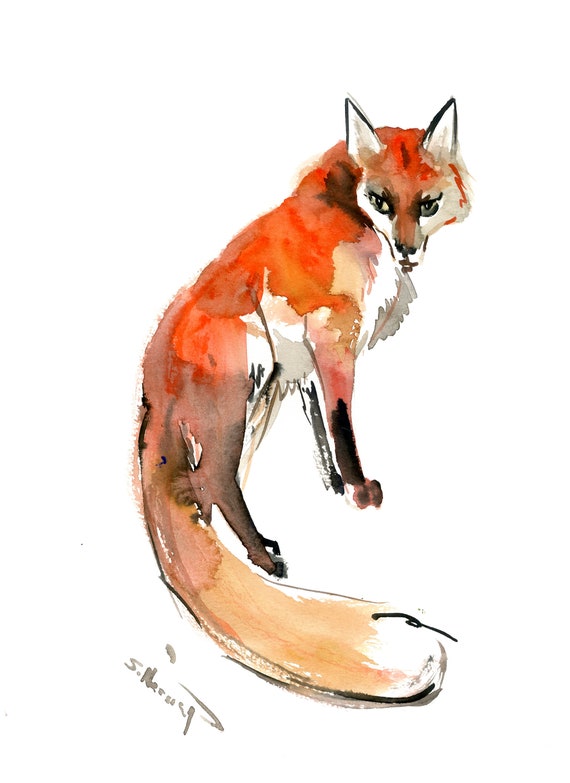 Buy Fox Animal Watercolor Painting Online in India - Etsy Buy Fox Animal Watercolor Painting Online in India - Etsy