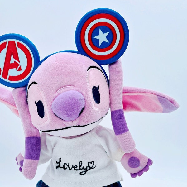 Avengers Captain America Mouse Ears for NuiMO Plush. Stuffed Animal Accessory. Headband for toys.
