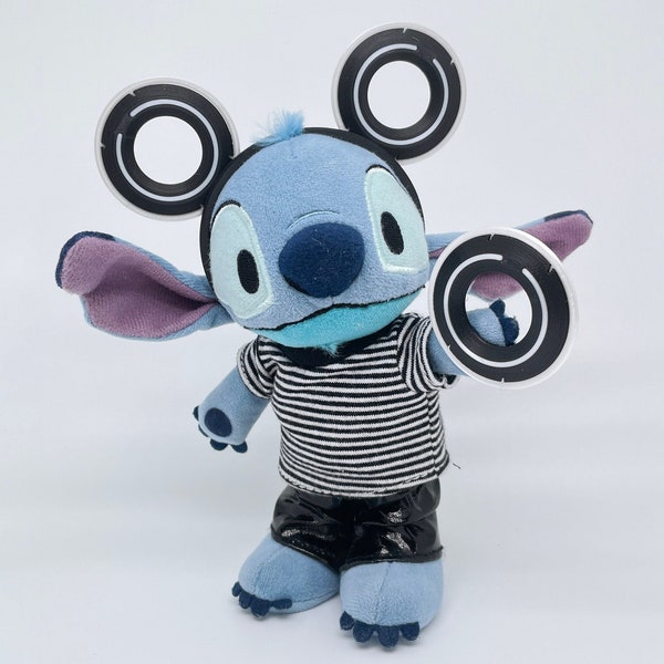 Tron Mouse Ears for NuiMO Plush. Tron Identity Disc. Halloween. Stuffed Animal Accessory. Headband for toys.