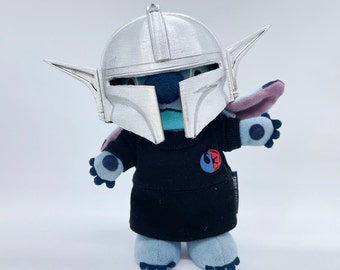 Grogulorian Mandalorian helmet for NuiMO Plush. Helmet for Plushes.