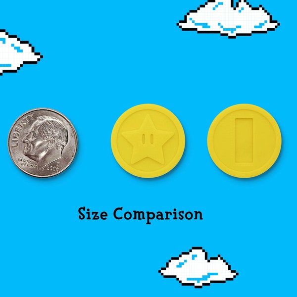 Mario Coins, Single Sided for DIY Projects