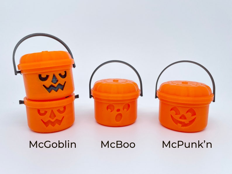 Halloween Buckets for Nuimo Plush. Mchalloween Buckets. 80s Etsy