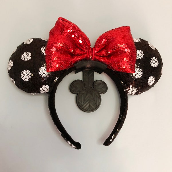 Mouse Ears Wall Hook. Hanger for Small Backpacks, Headbands and Hats. Flush Mount.