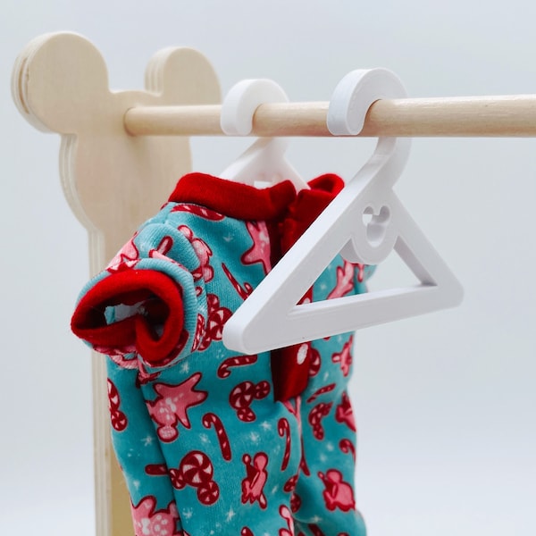 Plastic Hangers for NuiMO clothes. 1:12 Doll Decor. Dollhouse Closet Furniture. Sold in sets of 5.