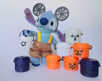 Halloween Buckets for NuiMO Plush. McHalloween Buckets. 80s Nostalgia. Tiny McBuckets. 1990s Kids Toys. Removable Lid and Working Handle