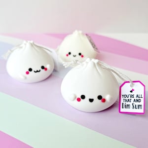 Kawaii Dim Sum Ornaments. 3d Printed Dumplings. Hanging Ornament. Desk Toy. Valentine Gift Option.