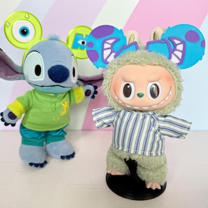 Monsters, Inc.-Inspired Plush Ears Headband – Fits NuiMO & Labubu | Sulley and Mike Styles