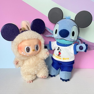Classic Mouse Ears for NuiMO & Labubu – Customizable Plush Accessory!