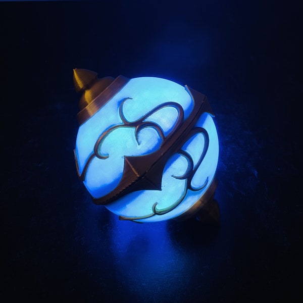 Basic Blue Sphere from PalWorld with Light Option. Video Game Cosplay.
