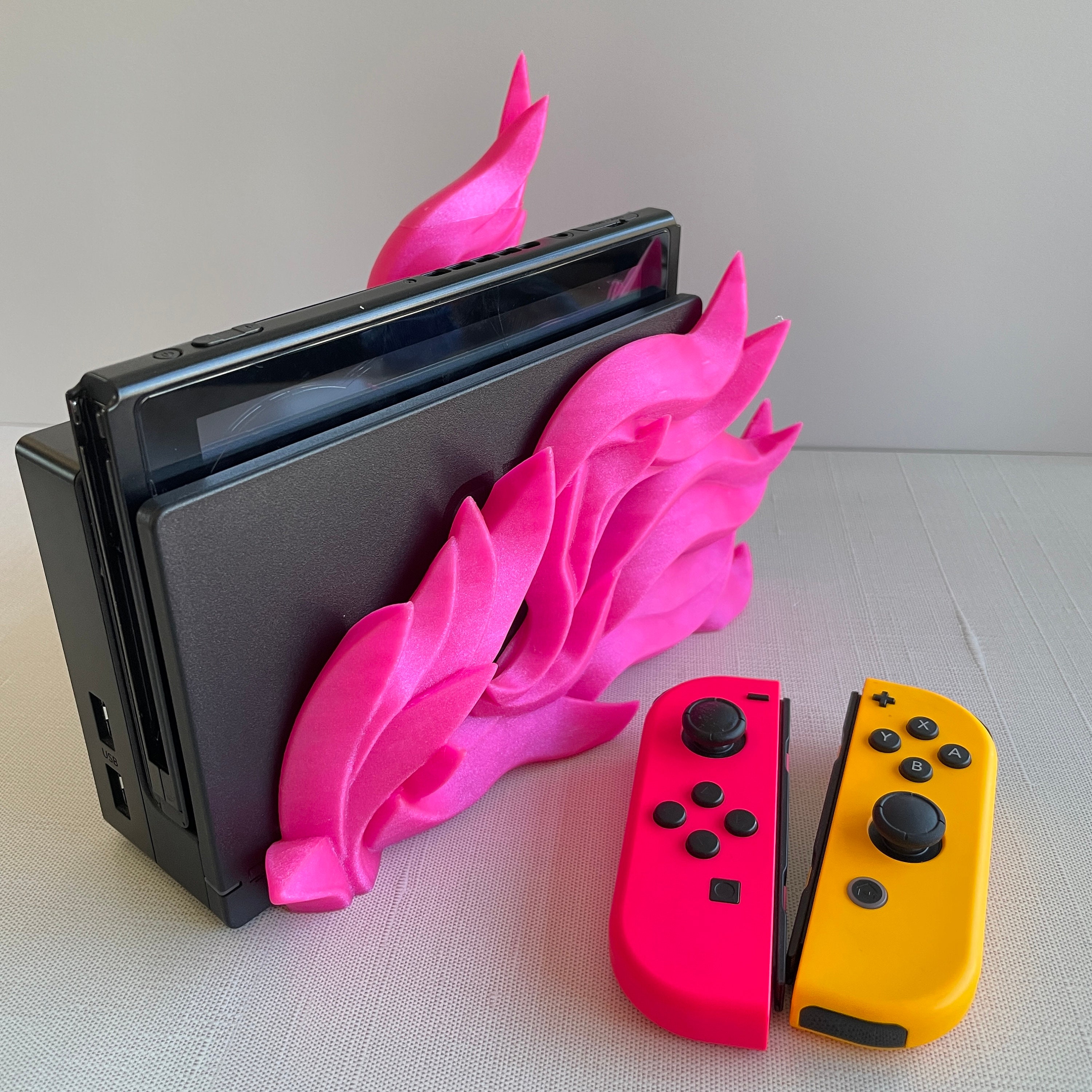 Breezy Flame Dock for Nintendo Switch - Custom Shell for OLED & Classic Models. 3D Printed.