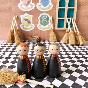 Set of 3 Harry Potter peg dolls image 6