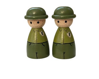 One park ranger peg doll