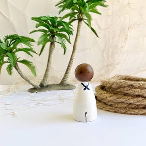 Sailor Friend peg doll - imagination dollhouse pretend play toy child open-ended small world community family career worker helper