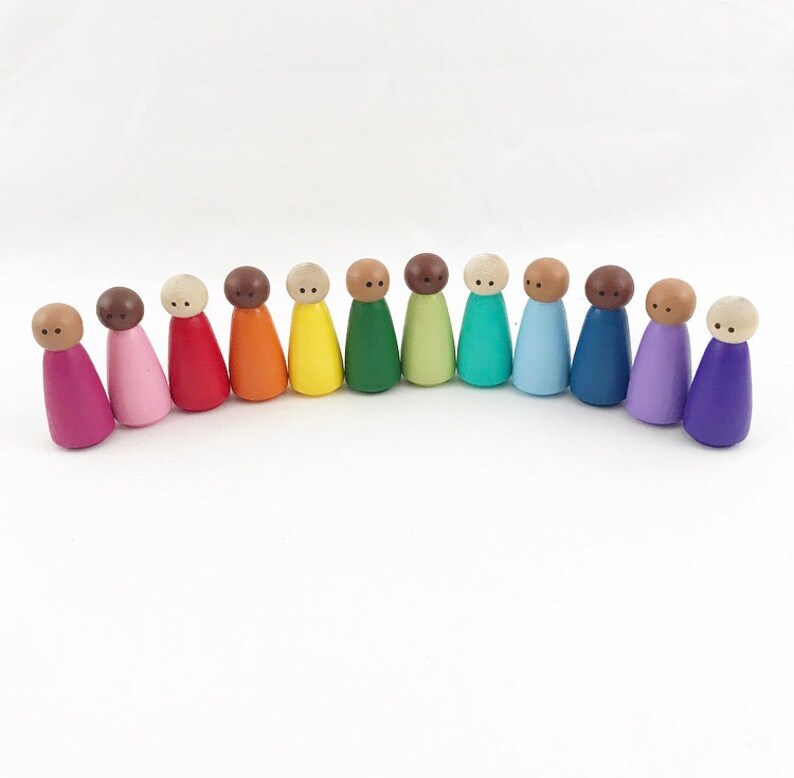 Fantasy Based Pretend Play Is >> Rainbow Small Set Of 12 Rainbow Peg Dolls Pretend Play Etsy Fantasy Based Pretend Play Is >> Rainbow Small Set Of 12 Rainbow Peg Dolls Pretend Play Etsy