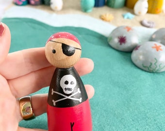 One pirate peg doll