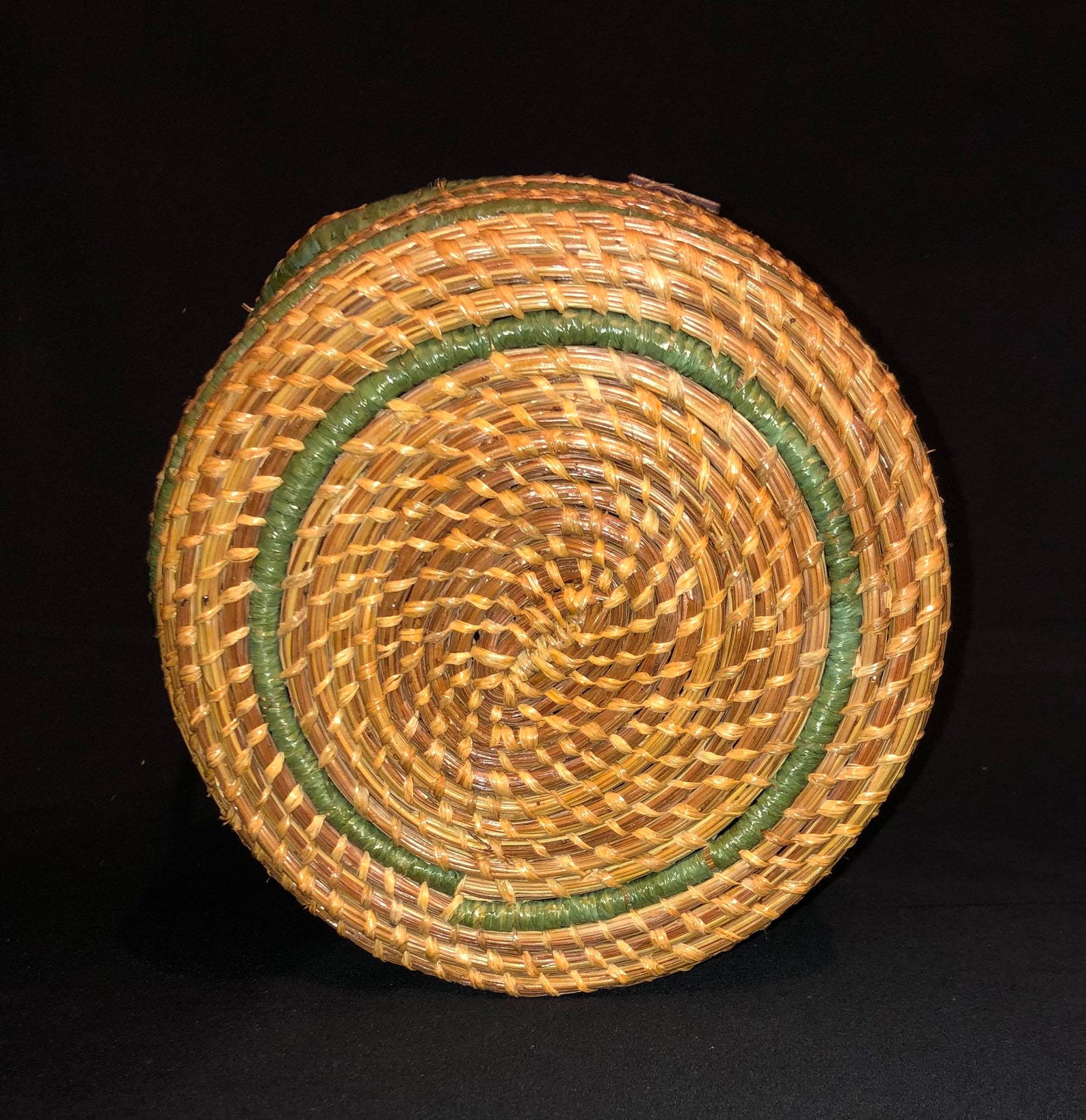 Traditional Raffia Basket With Handles Etsy