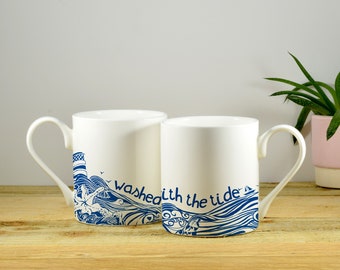 Sass & Belle Be a Mermaid and Make Waves Mug Sass & Belle Be a Mermaid and Make Waves Mug