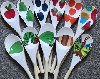 Hungry caterpillar set of story spoons