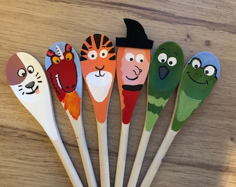 Room on the broom inspired story spoons