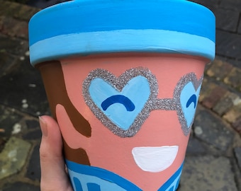 Elton John plant pot