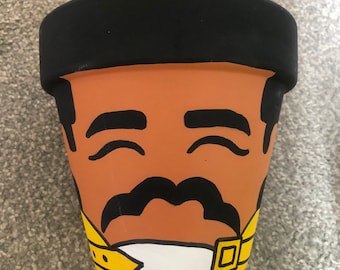 Freddie Mercury plant pot