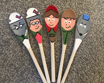 Little red riding hood story spoons