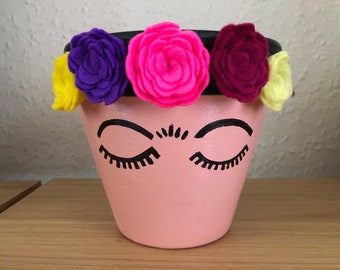 Frida Khalo Plant Pot