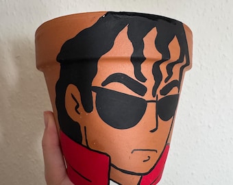Michael Jackson plant pot