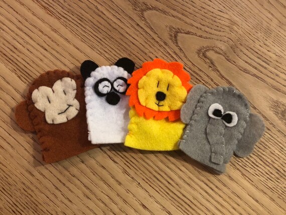 zoo finger puppets