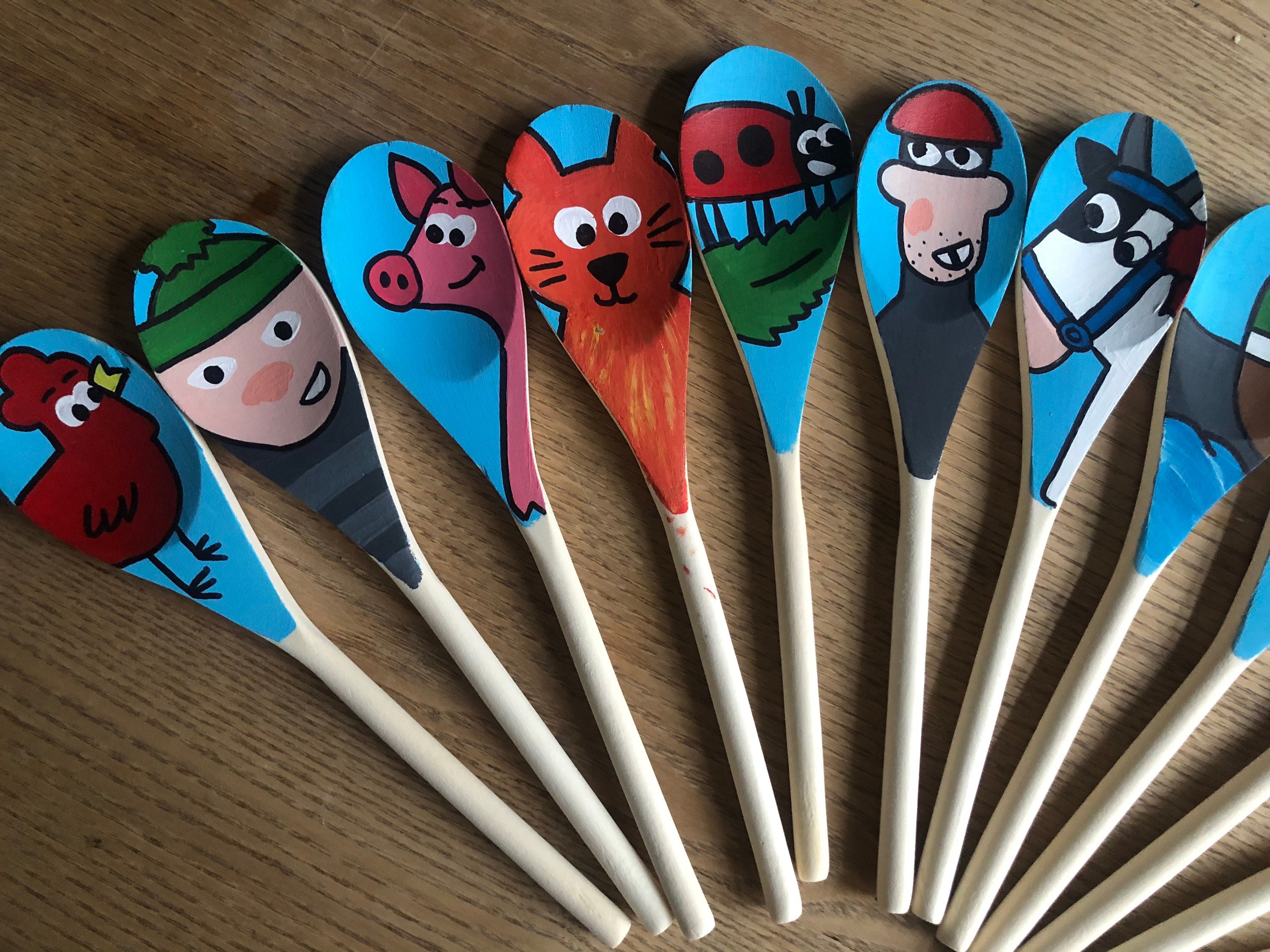 What the Ladybird Heard Inspired Story Spoons Set Etsy UK