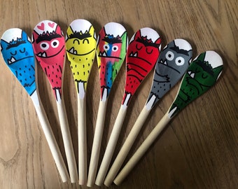 The colour monster story spoons