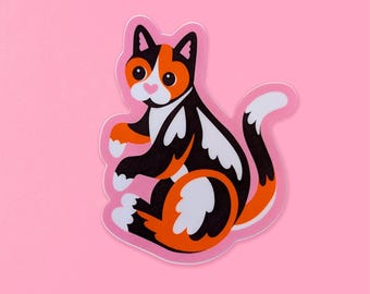 Calico Cat Vinyl Sticker